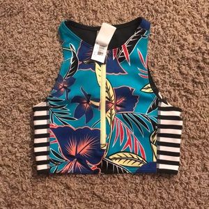 Roxy highneck swim top